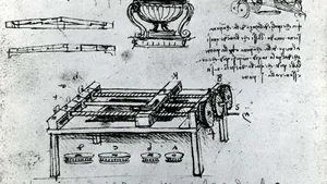 Leonardo da Vinci: screw-cutting machine