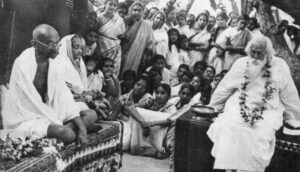 Mahatma Gandhi and Rabindranath Tagore photo